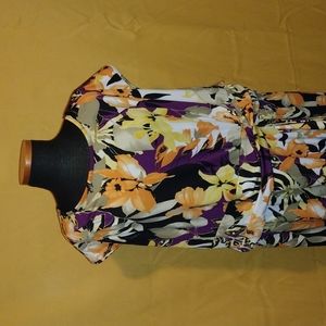 Faux Wrap sleeveless dress